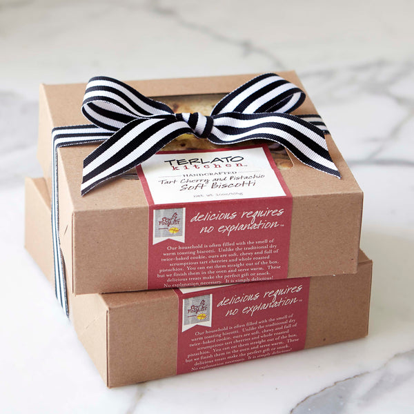 Classic Cherry Pistachio Biscotti Tower