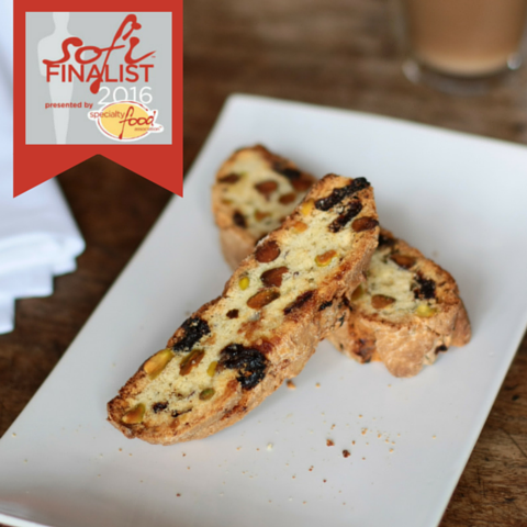 Sofi Award Finalist - Terlato Kitchen Tart Cherry & Pistachio Soft Biscotti
