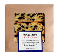 Lemon Blueberry Ginger Soft Biscotti