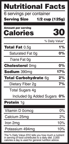 Nutritional facts